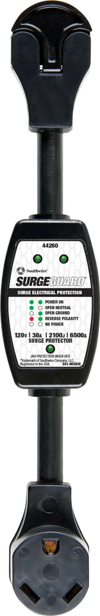 44260 – SOUTHWIRE Surge Protector, Use To Identify Faulty Park Power Plus Offers Surge Protection/ Analyze Circuits T...